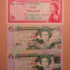 EAST CARIBBEAN STATES 1965-2015 SET OF 1-5-10-20-50-100 DOLLARS