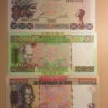 GUINEA 1998-2006 SET OF 100-500-1000 FRANCS BANKNOTES